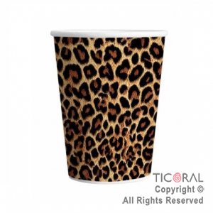 VASO 8 OZ ANIMAL PRINT X 8 UNIDADES